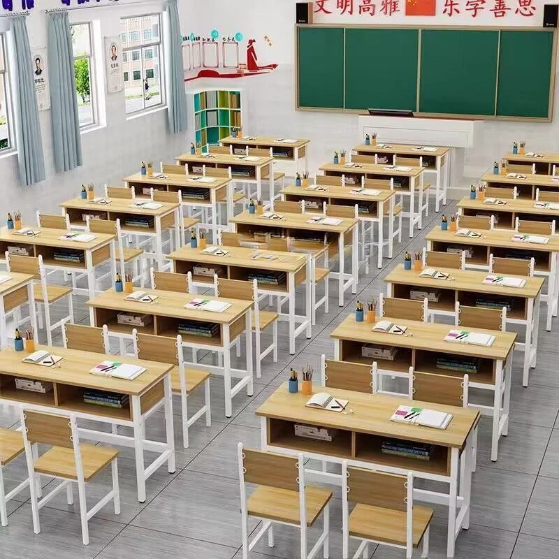 مكاتب وكراسي مدرسية JH، مكاتب مزدوجة الطبقات لطلاب المدارس الابتدائية والثانوية، فصول التدريس، مكاتب التدريب، كرام