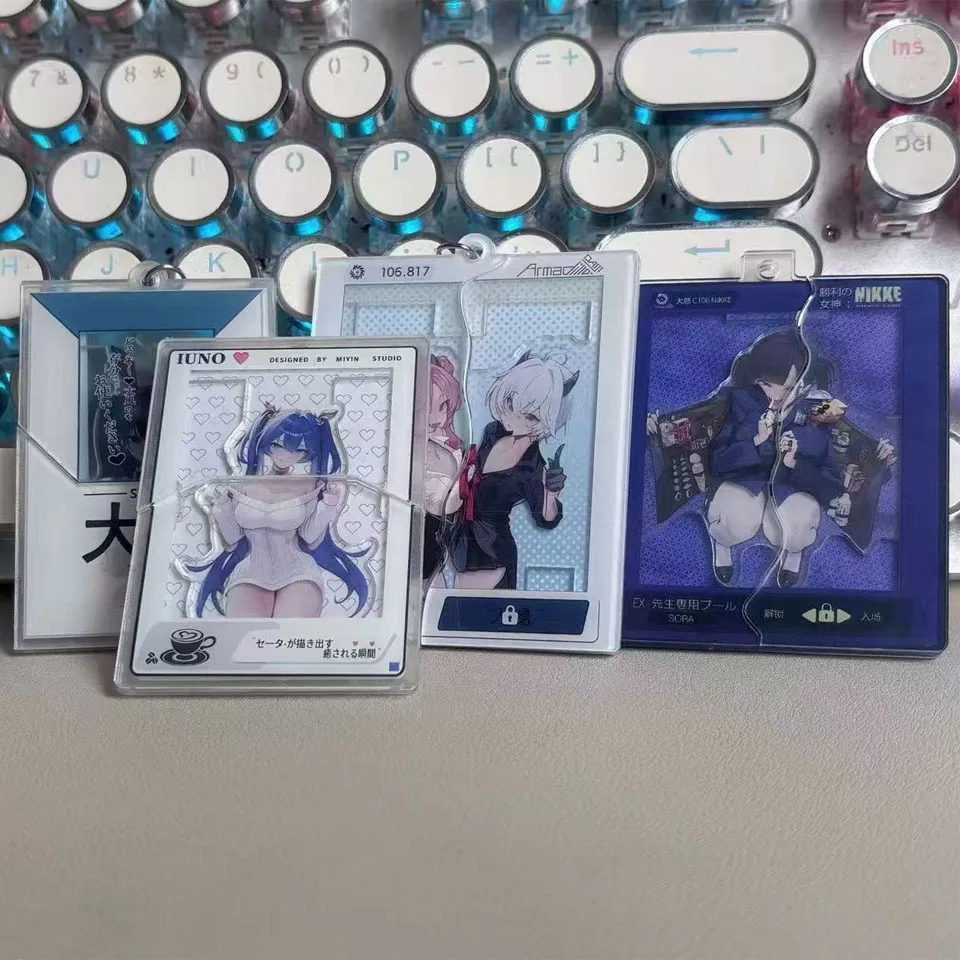 Llavero de acrílico para cosplay de Taihō Yozakura Kirara de Blue Archive Azur Lane IJN, accesorio para bolso, adorno y accesorio decorativo