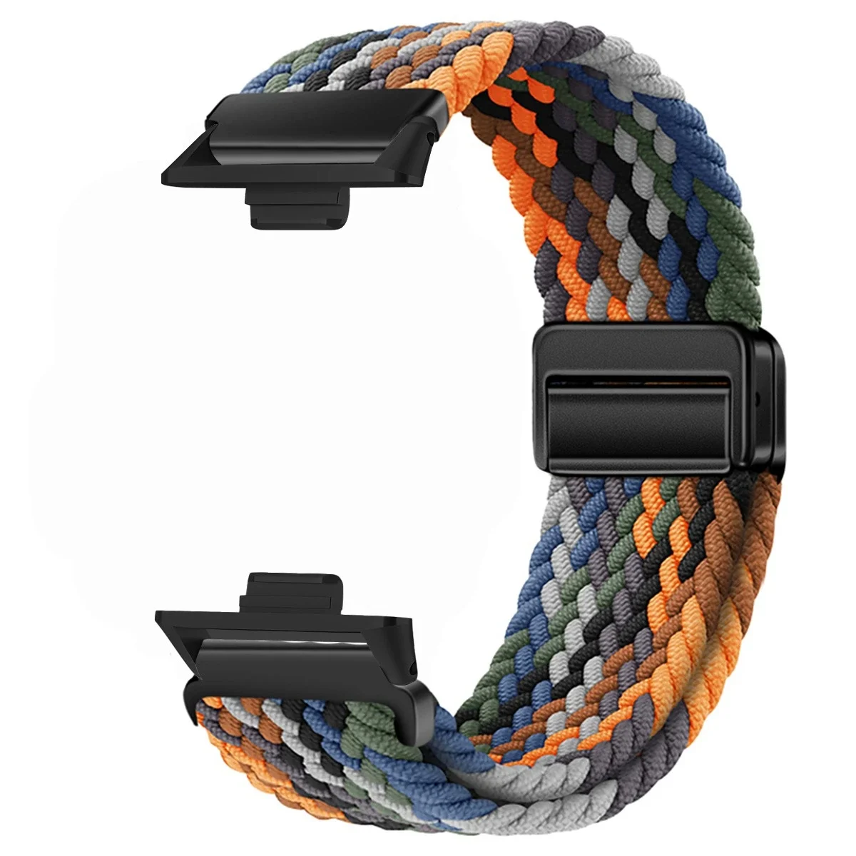 Magnetisches geflochtenes Nylon-Schlaufenband für Xiaomi Redmi Watch 4, 5, verstellbares Sport-Ersatz-Correa-Armband, Mi Band 9 8 Pro
