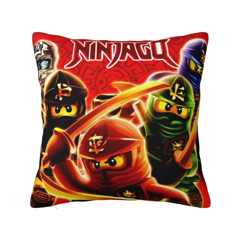 Legos Phantoms Ninjas Anime Game Cartoon Cushion Cover Double-sided 3D Print Throw Pillow Case for Living Room Pillowcase