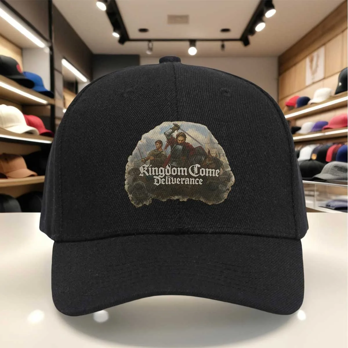 Kingdom Come Deliverance Medieval Baseball Cap Suitable for Historical Themed Outfits, Adjustable Dad Hat with Iconic Game Print