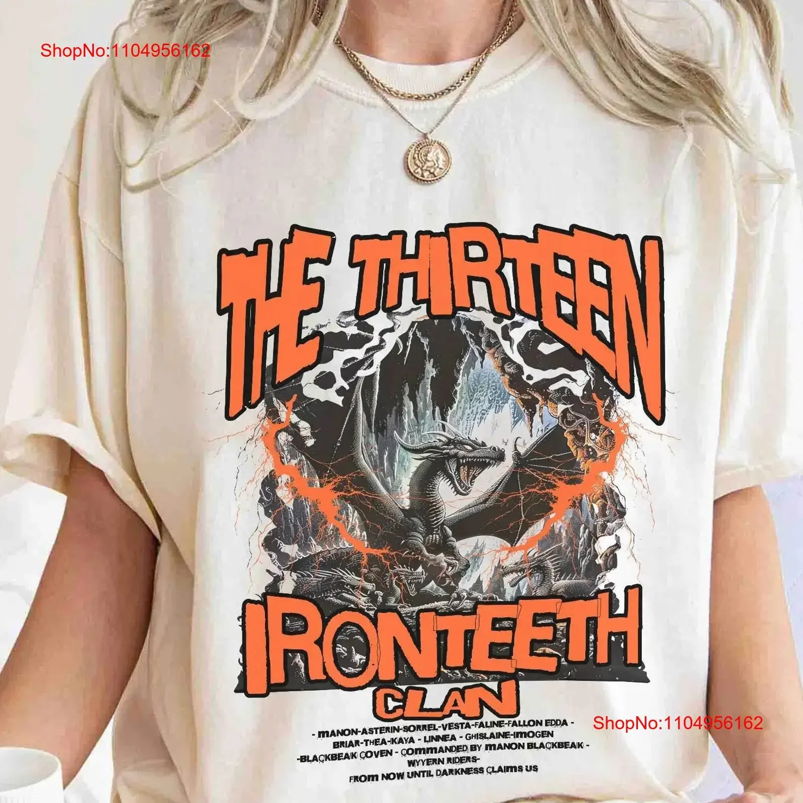Camiseta del trece tronos de cristal Manon Blackbeak Ironteeth Witches Dorian Haviliard con licencia SJM vintage lavado elegante