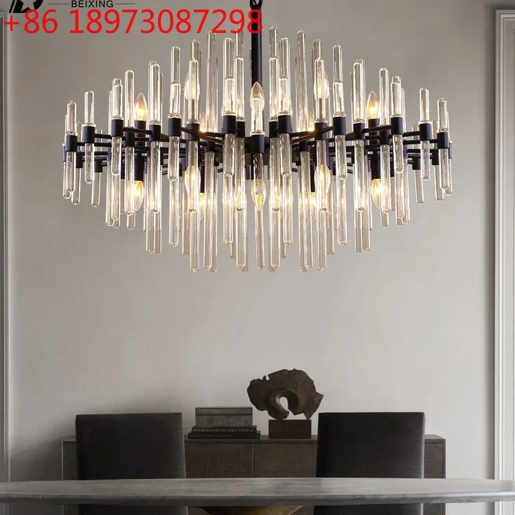 

Postmodern Italian light luxury chandelier creative living room crystal Nordic art dining room villa lamp