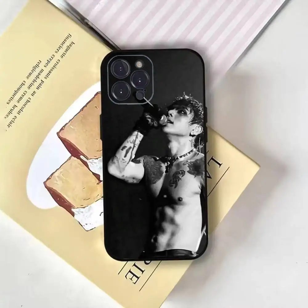 حافظة هاتف C-Christian-Y-Yu-Singer-DPR-Ian لهاتف iPhone17,16,15,14,13,12,11 Plus, Pro Max, غطاء أسود ناعم