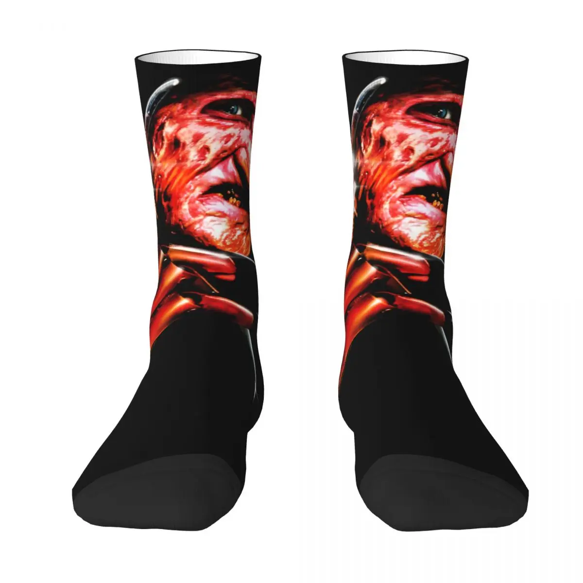 Elm Street Nightmare Socks F-Freddy K-Kruger Horror Stockings Christmas Non Slip Men Socks High Quality Running Socks