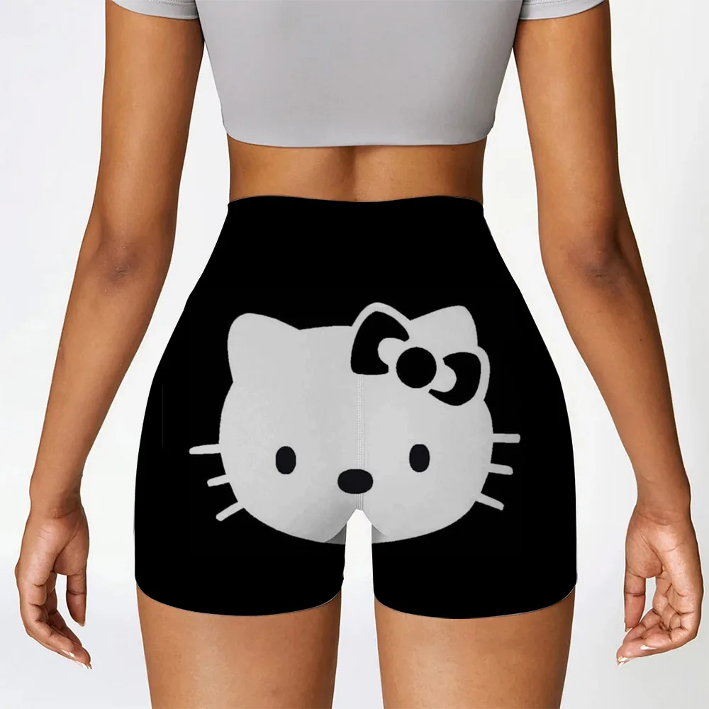 2025 Summer Women's Shorts, Hello Kitty O-neck Women's Super Shorts, Slim fit Women's Shorts, Hot and Sexy