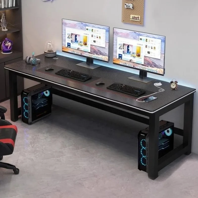 

Современные компьютерные столы для офиса и дома, простые двойные столы для киберспорта, мебель для спальни