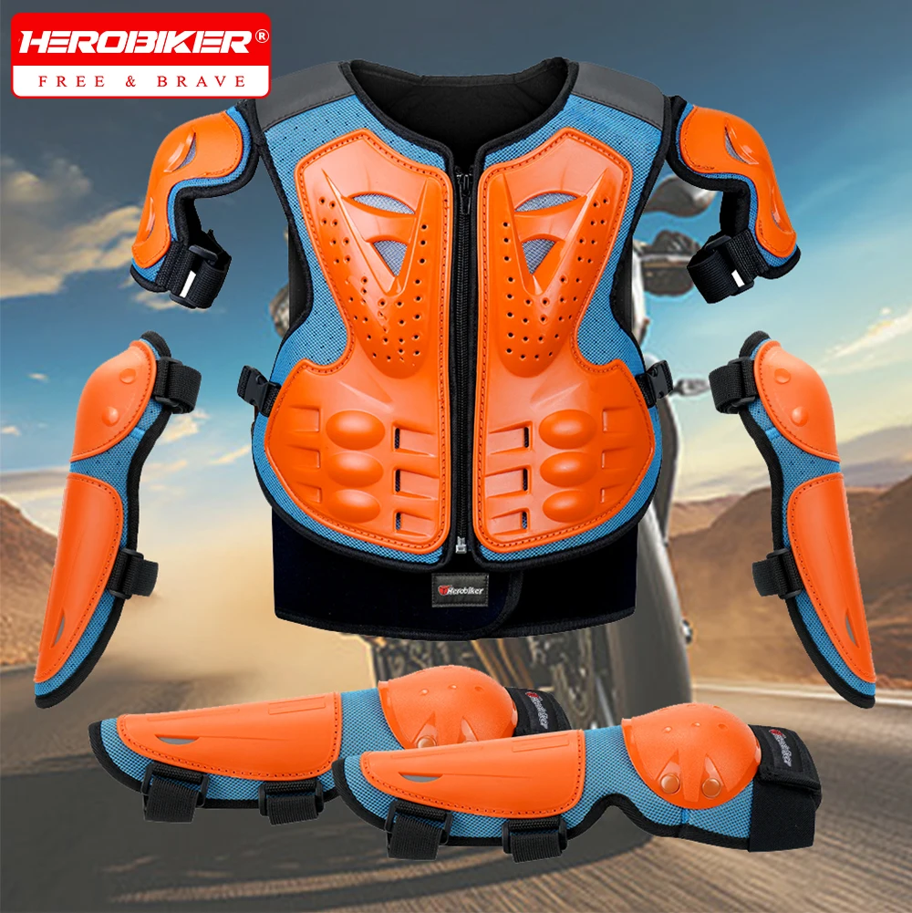 

Children's Motorcycle Armor Protection Chest Knee Elbow Children's Outdoor Sports Protective Equipment Armor