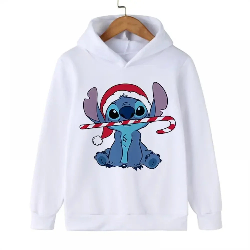 Anime Stitch Hoodie Cartoon Women Clothing Long Sleeve Hooded Pullover Woman Sweatshirt Manga Hoody Casual Clothing Female Top