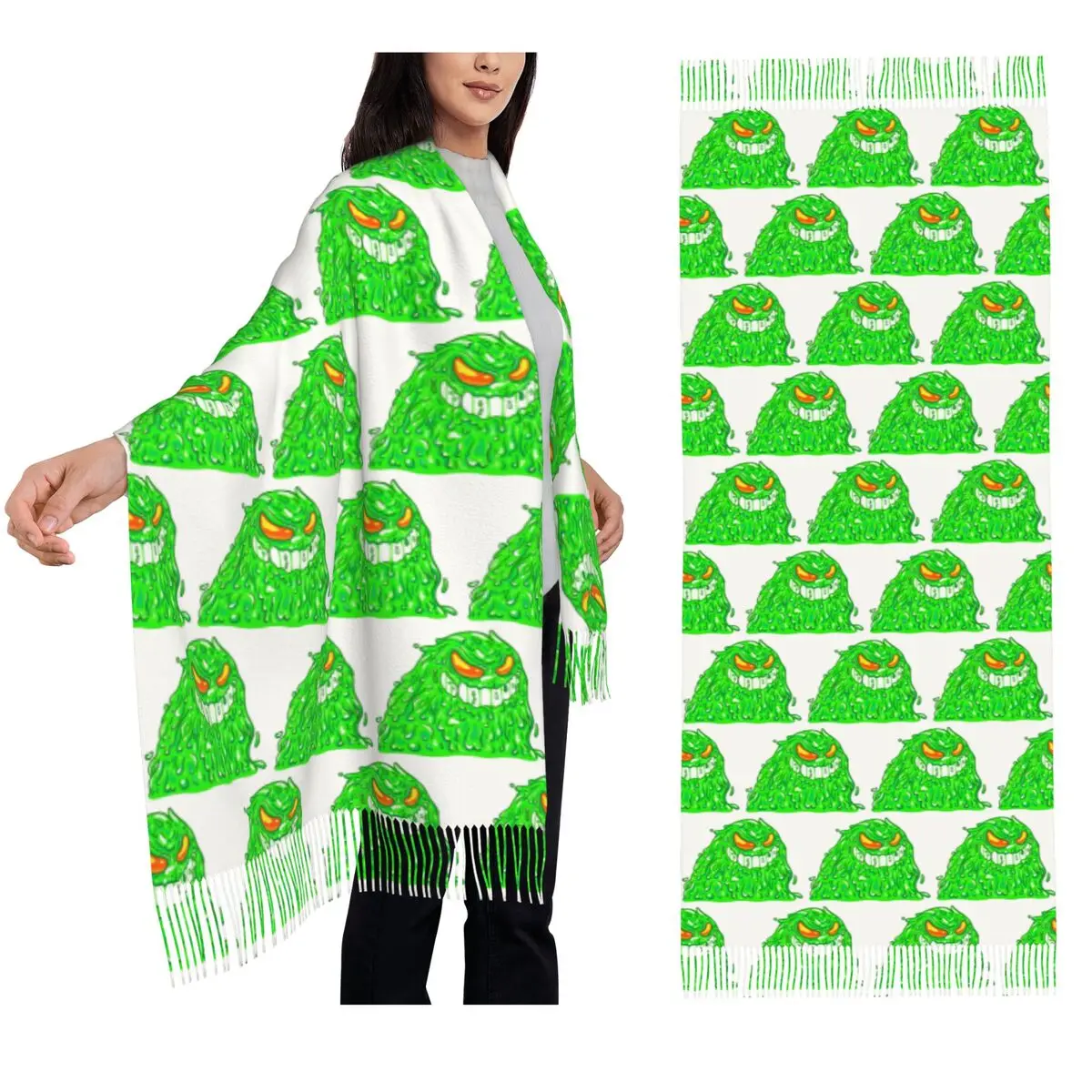 Feid Ferxxo Logo Scarf Tassel Scarves for Women Soft Warm Shawls and Wraps Long Fall Winter Shawl Wrap