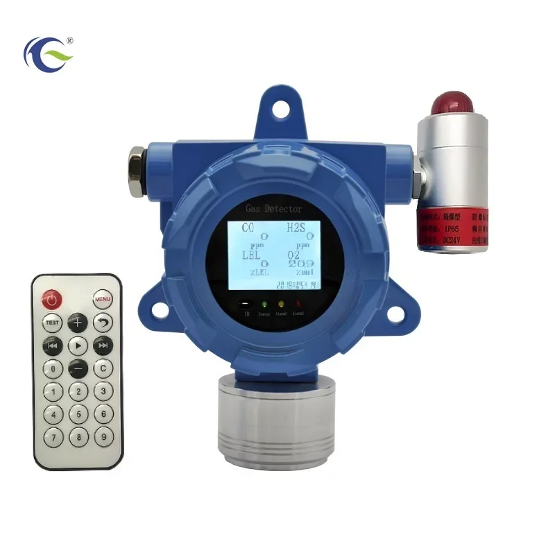 Fixed Online Multi gas CH4 CO H2S O2 detector with RS485 Modbus output multi gas detector