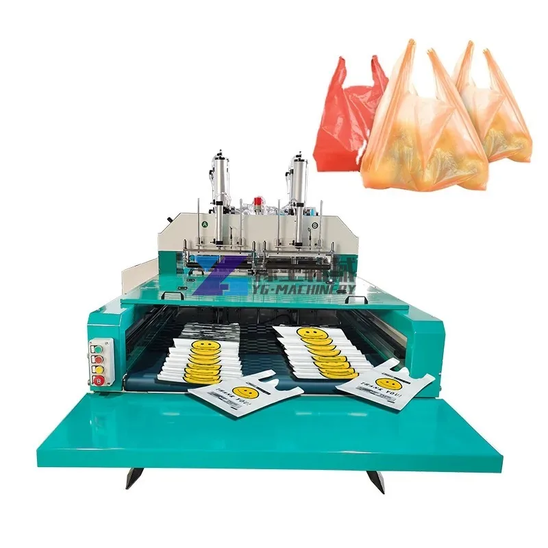 T-shirt Film Vest Bag Making Machine Hdpe Mini Plastic Garbage Bag Making Machine