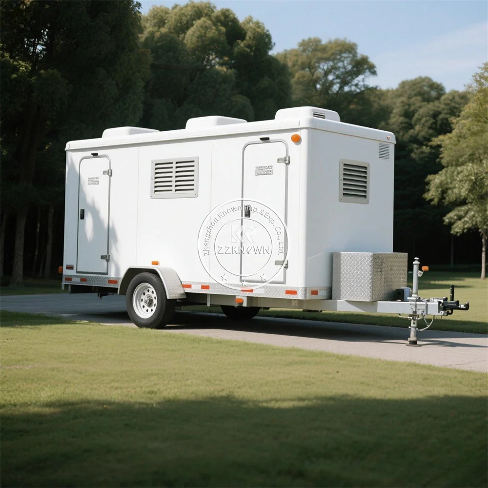 

Mobile Luxury Bathroom Unit Shower Toilet Portable Public Toilet Restroom Trailer Luxury Portable Bathroom Trailer