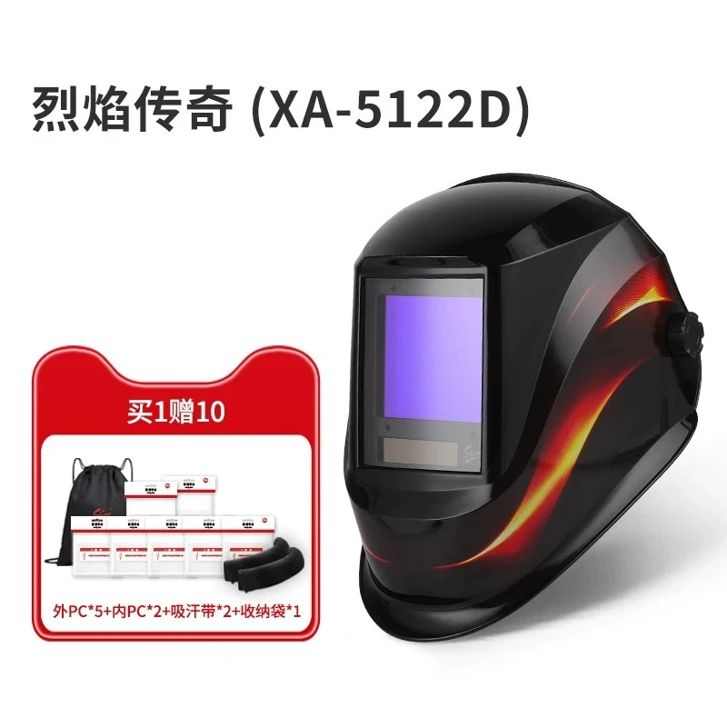 6000F Auto Darkening Welding Helmet, Large Window Head-mounted Welding Mask for Argon Arc Welding