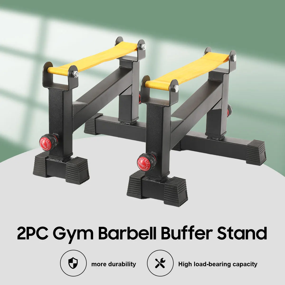2Pcs Gym Hard Pull Puffer Rack Haushalts Hilfe Hohe Tisch Fünf-Gang Einstellbare Pull Puffer Tisch Einstellbare Kreuzheben rahmen