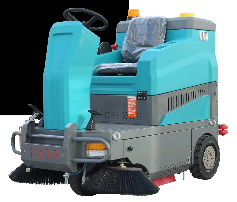 New Ride On Automatic Floor Sweeper for Warehouse 1500mm Wide Cleaning Path