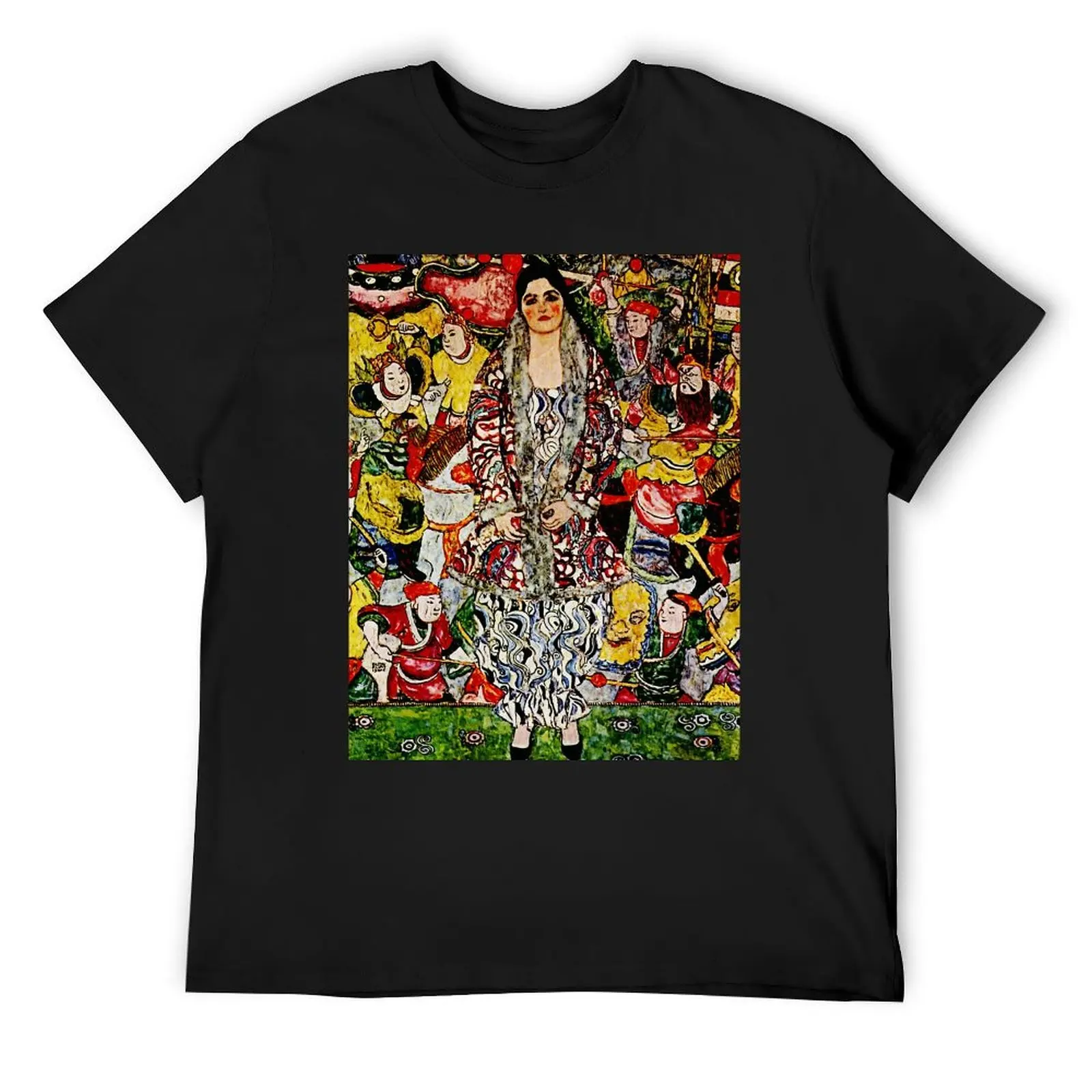 Gustav Klimt Portrait of Fredericke Maria Beer T-shirt Crewneck Move  Humor Graphic Top Tee Graphic Cool Fitness USA Size