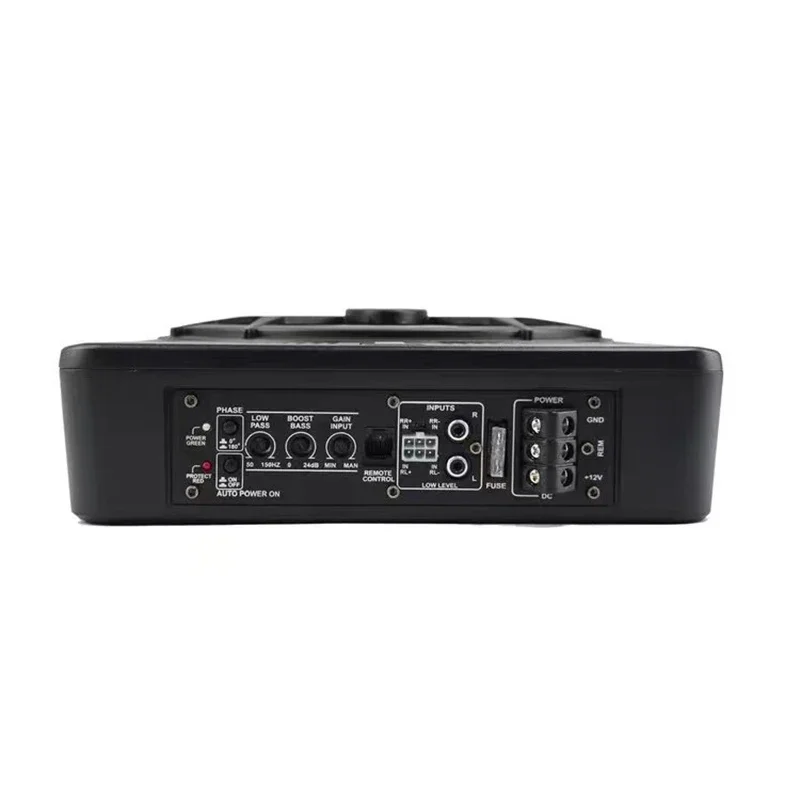 

10-inch Car Subwoofer, Modified Ultra-thin Under-seat 800W Active Amplifier, Colorful Atmosphere Lights