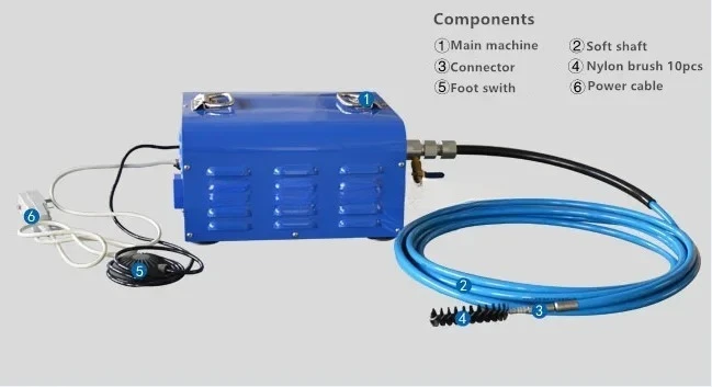 

Hand-held Portable Flexible Shaft Air Duct Cleaning MachineM