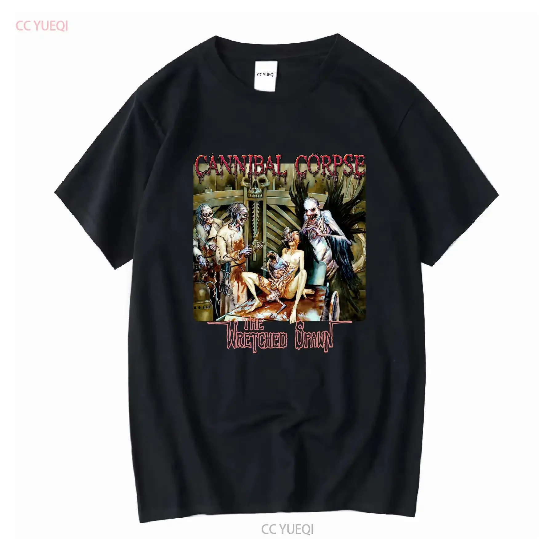 Vintage 2004 Cannibal Corpse Tour T Shirt The Wretched Spawn vintage Washed fashion graphic Top For Everyday Wear Unisex