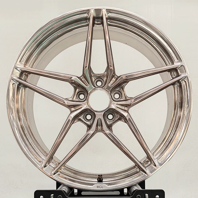 20-21 بوصة قسط مصقول البرونزية سبائك الألومنيوم محور عجلات مزورة 5*120 تصميم متعدد المتحدث 35 مللي متر ET لسيارات الركاب جديد #5