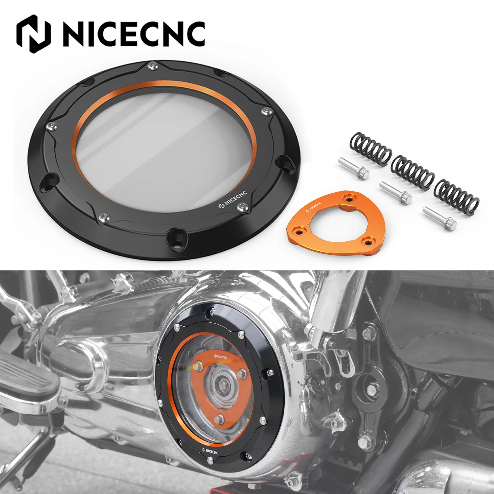 

For 2016-2025 Harley Road Glide FLTRX Clutch Power Plate Derby Clutch Cover Road King Street Glide FLHX Ultra Limited FLHTK