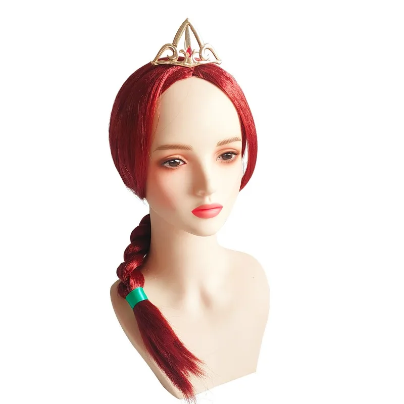 

Dsn 3pcs Halloween Women Princess Fiona Cosplay Wig Crown Ears Men Shrek Role Play Green Ears Party Fancy Costumes