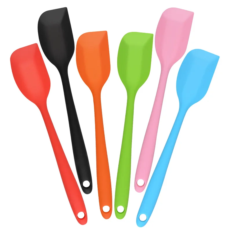 Silicone Scraper Rubber Scraper Heat-resistant Seamless Integrated Design NonStick Flexible Scraper Baking Mixing Tool