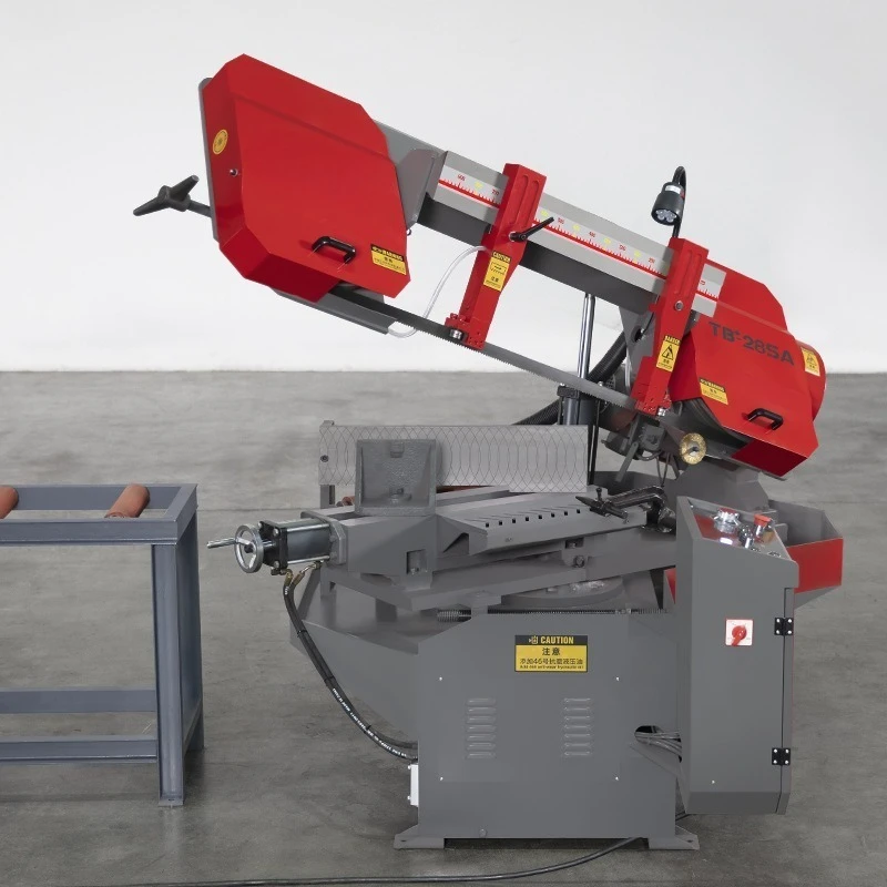 Sawing machine angle cutting metal 45 degrees 60 degrees sawing hydraulic semi-automatic profile pipe rod