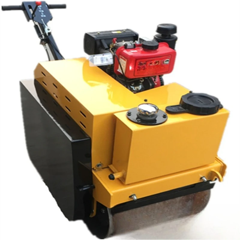 

Hand-held double-wheel roller Small roller Diesel double-wheel compactor Pressing machine
