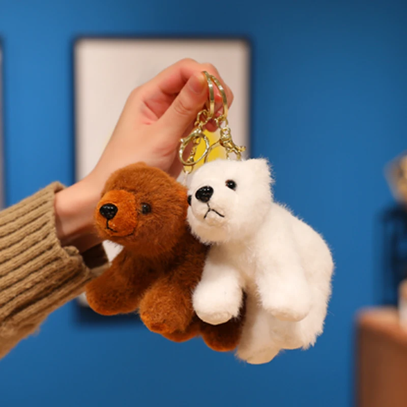 ตุ๊กตาหมีขั้วโลกการ์ตูนน่ารัก ขนาด 13-38 ซม. ของเล่นตุ๊กตาหมีสีน้ำตาล หมีดำ ทำมือ ของขวัญสำหรับเด็ก