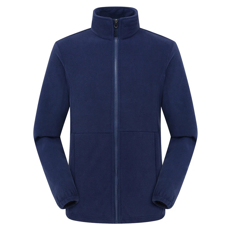 Men's Soft Polar Fleece Jacket with Pockets Lightweight Outdoor Recreation Full Zip Coat Winter Warm Jacket