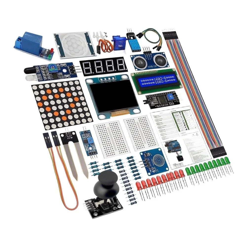 Education Kit for Beginners Supporting For mega2560 Development with 1602 LCD Module and 0.96 Inch For oled Display