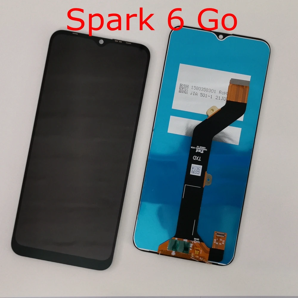 6.52" Tested For Tecno Spark 6 GO LCD KE5J KE5K KE5 LCD Display Touch Screen Digitizer For Spark GO 2020 KE5S lcd Sensor Parts