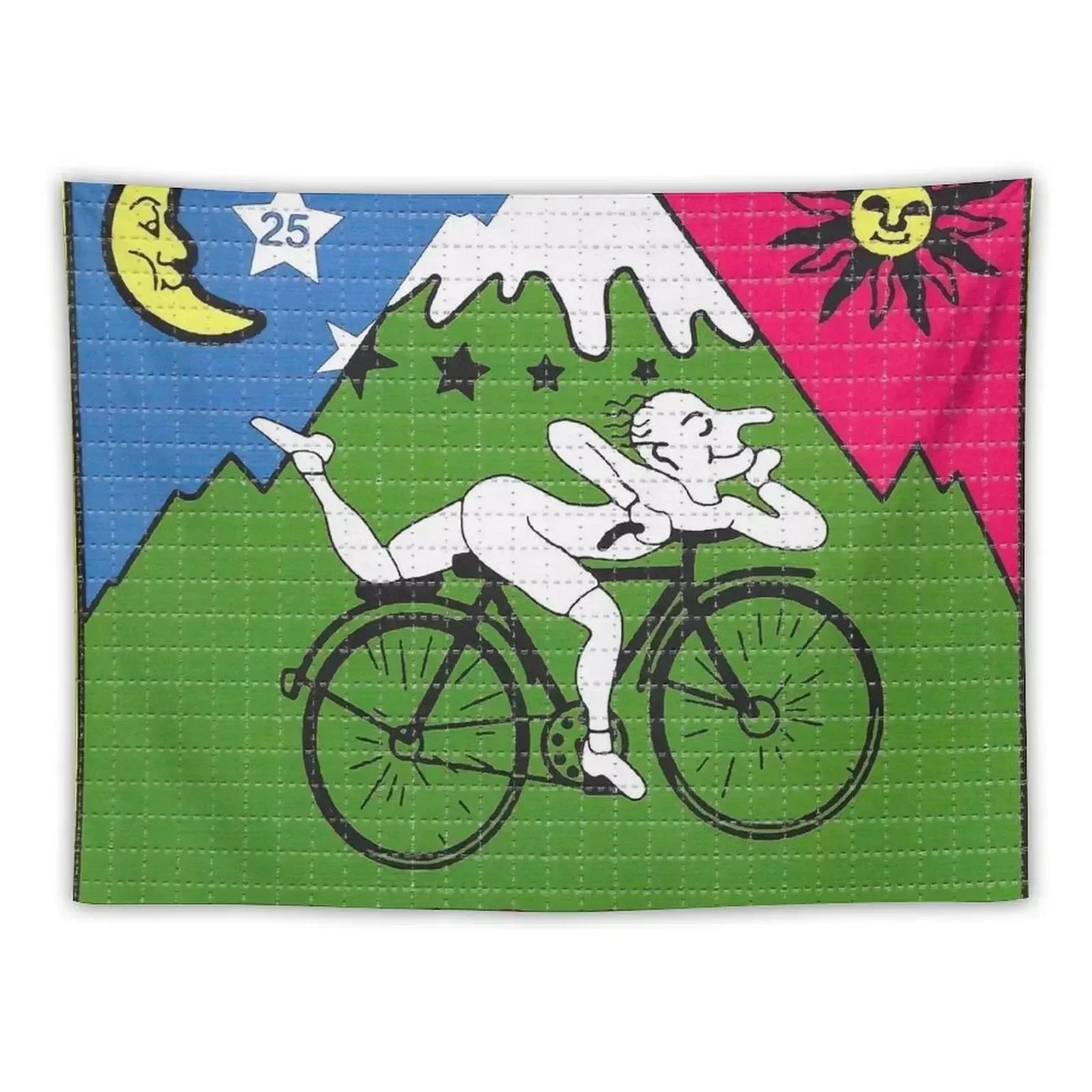 

LSD - Albert Hofmann - Bicycle Day Tapestry On The Wall Wall Hanging Home Decorations Aesthetic Mushroom Tapestry