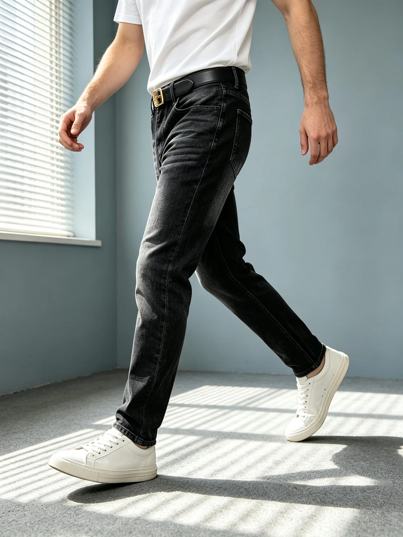 Washed Skinny Stretch Jeans for Men, Y2K American Street Style, Practical Gift for Husband