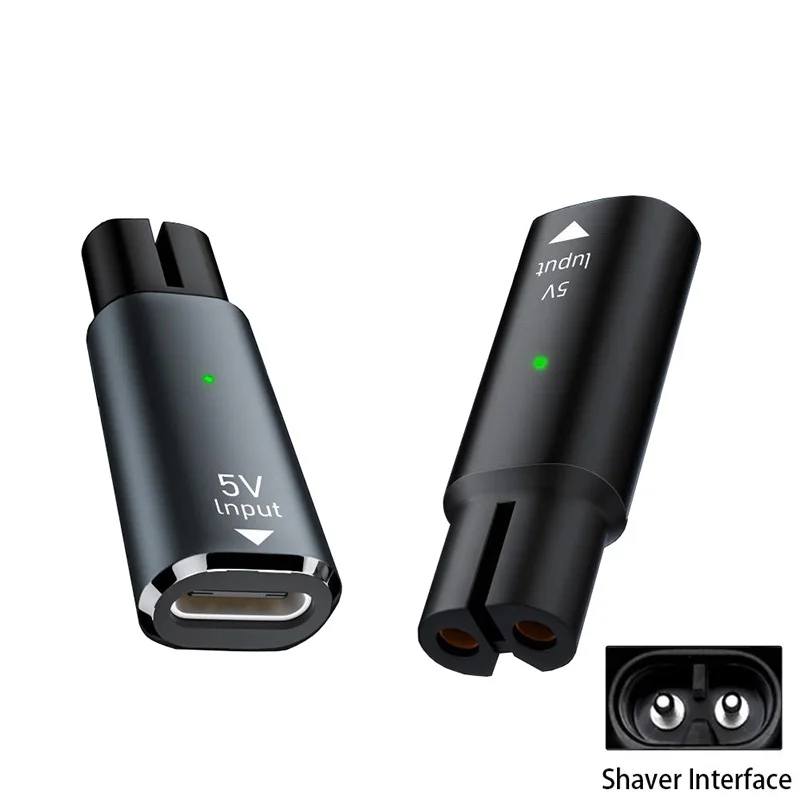 

5V Type-C Shaver Adapter Charger Converter for Philips OneBlade QP2724 QP2834 QP1424 QP1924 QP4631 MG7910 S1115 Beard Trimmer