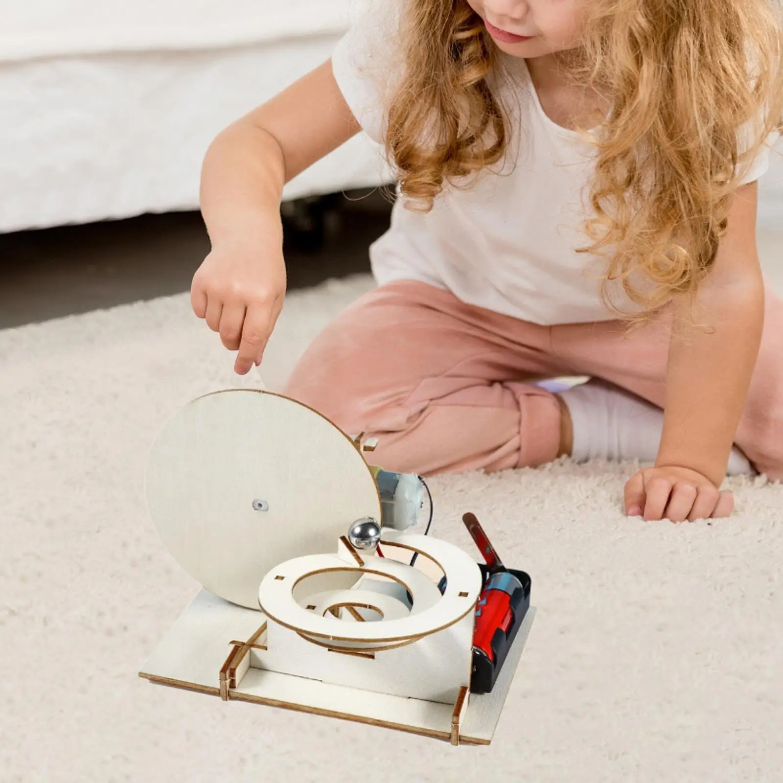 Kit de experimento de contas magnéticas diy, pacote de materiais, feito à mão, montagem, auxiliares de ensino, kit de aprendizagem de ciências físicas