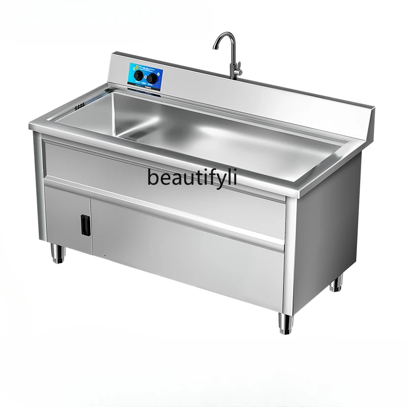 Ultrasonic Automatic Dishwasher Commercial Restaurant Hotel Cup Washing Machine