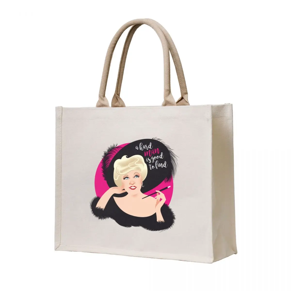 

A hard man is good to find Tote Bag hand bag ladies Big bag Cloth great