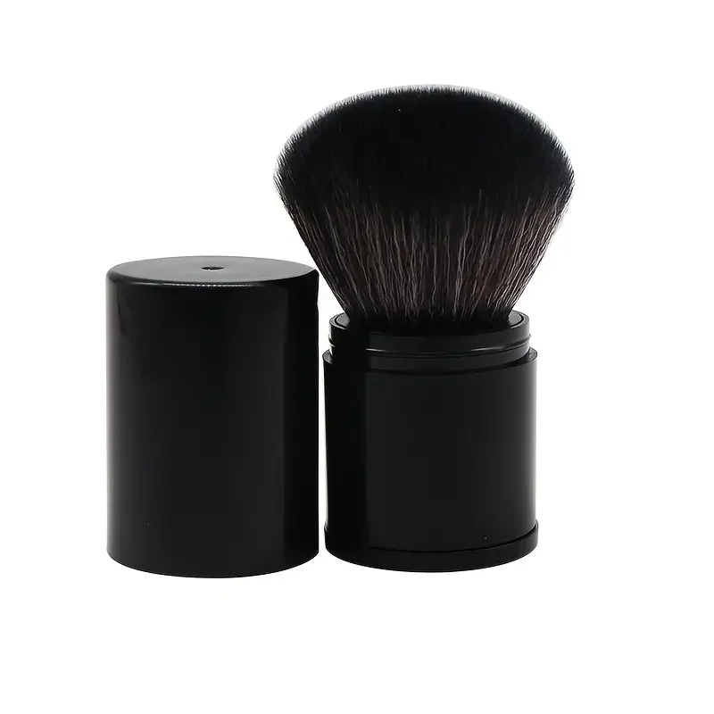 Pennelli per trucco Comodo pennello per trucco retrattile Un grande pennello per fard in polvere con coperchio Strumenti di bellezza