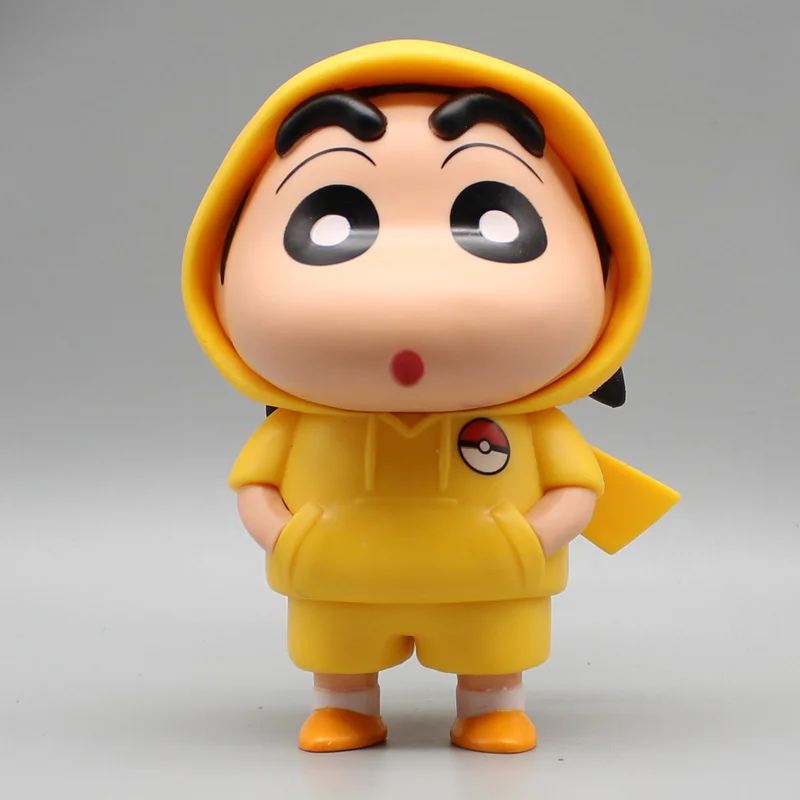 16cm Gk Crayon Shin-chan Clothing Cos Anime Figure Doll Birthday Gift Pvc Model Doll Anime Peripheral Desktop Decoration