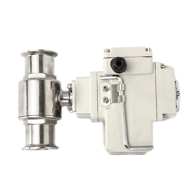 

32 mm 2 Way High Platform Motorized Ball Valve Stainless Steel Q911F-16P Sanitary Tri Clamp Ferrule Type Electric Ball Valve