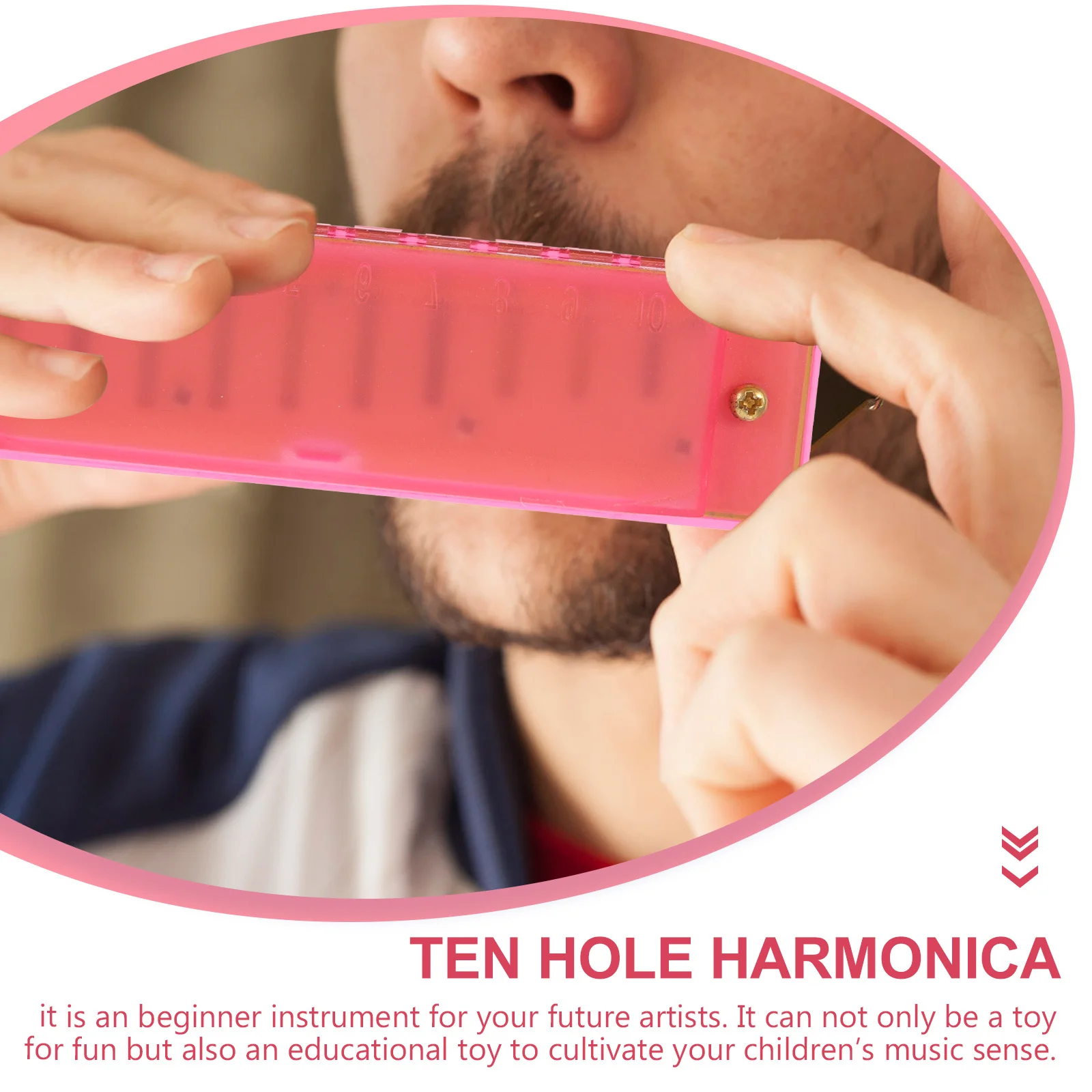 

Kids Harmonica 10 Holes Plastic Mouth Organ For Beginners Children Musical Birthday Christmas Gift Educational Plaything