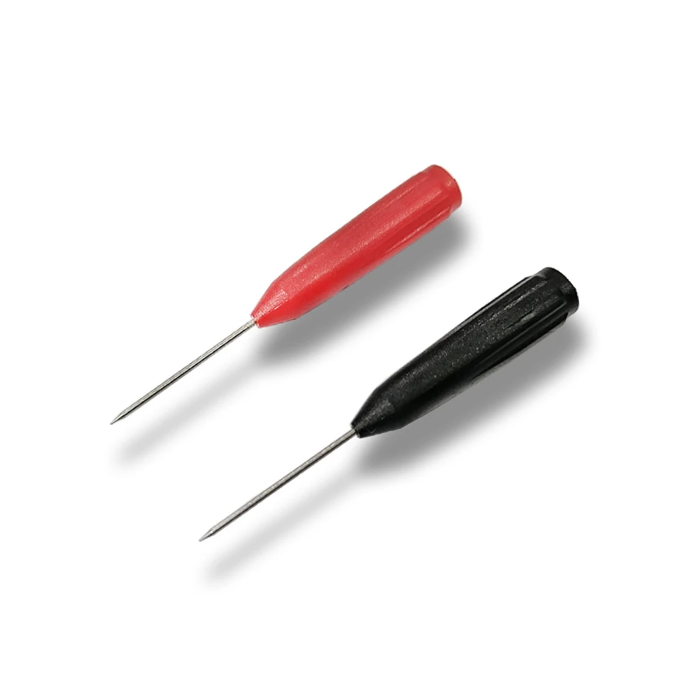 

2PCS Multimeter Probes 60V/10A Very Fine Probe Diameter 0.7mm with 2mm Socket Multimeter Pen Extension Test Needle Red Black