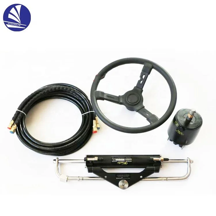 Marine Hydraulic Steering Gear System With Cylinder/Hydraulic Outboard Steering System Kit Less Than 90HP/150HP/300HP