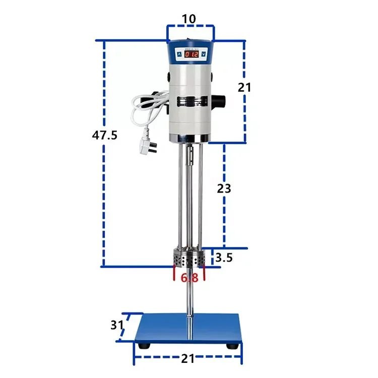 

Factory Price Digital LCD Display High Speed 40L Mixer Homogenizer Machine for Lab Use