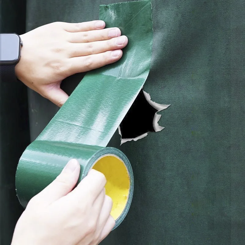 Waterproof PVC Tarpaulin Repair Tape Rainproof Cloth Adhesive Tape Outdoor Awning Tape for Boat RV Awning Tent Canvas Umbrella