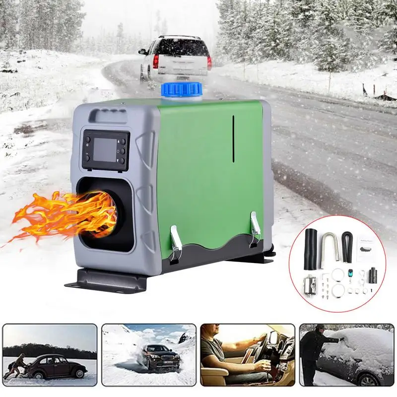 

5KW 8KW Car Heater Diesel Air Heater All in One With Silencer Portable Diesel Vehicle Air Heater supplies For Car Bus Trailer RV