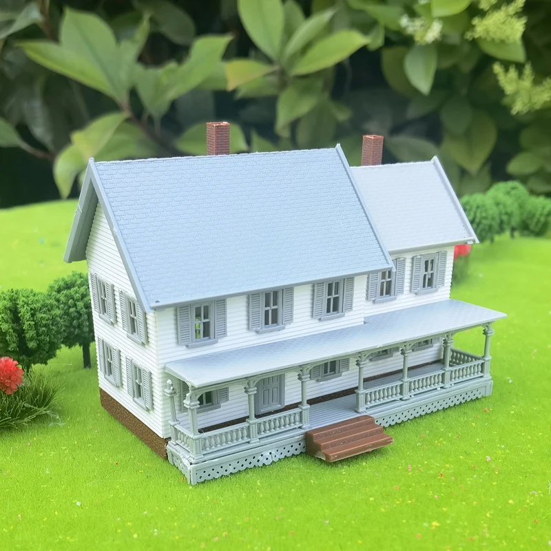 1/160 N scale European-style house residential model house building scale kit model train Railway layout